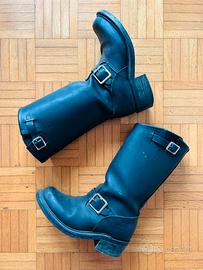 Stivali Walker neri in pelle