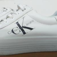 Sneakers platform bianche Calvin Klein