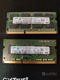 Ram SoDimm  per portatile DDR3 4+2 Gbyte Sansung