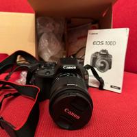 CANON EOS 100D con custodia e kit