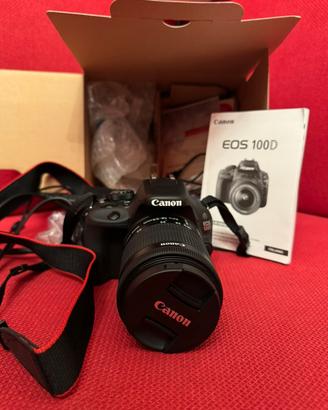 CANON EOS 100D con custodia e kit