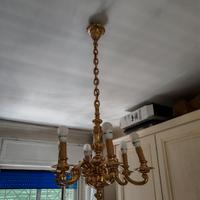 Lampadario primi '900, ARGENTO MASSICCIO