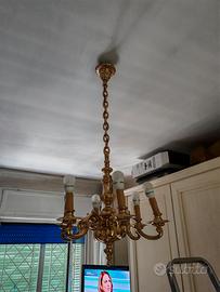 Lampadario primi '900, ARGENTO MASSICCIO