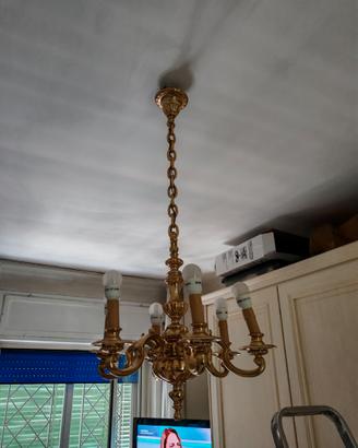 Lampadario primi '900, ARGENTO MASSICCIO