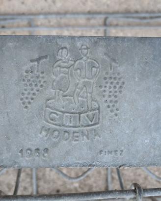 Cassetta ferro vino 1968  CIV MODENA RARA