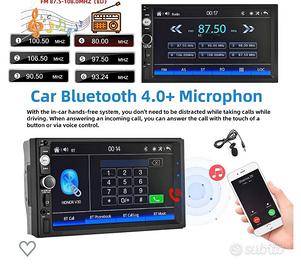 Autoradio Doppio din usb bluetooth aux radio video