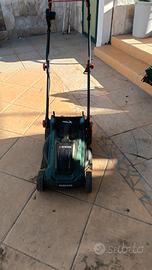 tosaerba elettrico Parkside con raccoglitore 