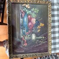 Quadro antico con frutta raffigurata