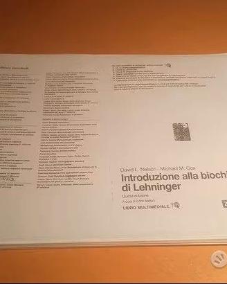 Dispensa univ.Introduzione biochimica di Lehninger