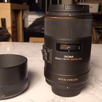 Sigma 105mm f/2.8 Macro EX DG OS per Nikon | Stabi