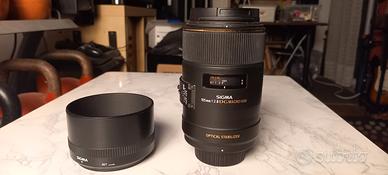 Sigma 105mm f/2.8 Macro EX DG OS per Nikon | Stabi