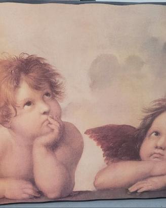 Quadro RAFFAELLO Angeli su tavola in legno