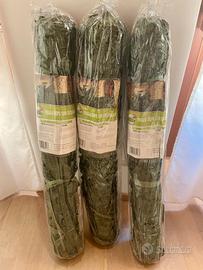 3 pezzi Siepe artificale 1x3 metri sigillata