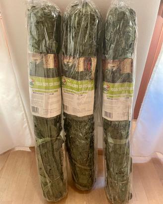 3 pezzi Siepe artificale 1x3 metri sigillata