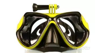 Maschera Subacquea con Supporto GoPro

