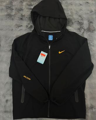 Nike X Nocta felpa zip nera swoosh giallo
