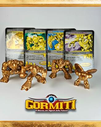 Gormiti Lotto Carte Serie Completa Oro Cartoon