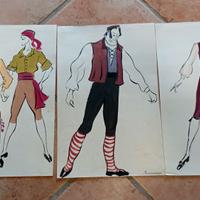 Bozzetti per il balletto Don Chisciotte.Anni'70.