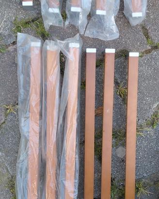 Set 11 Maniglie per Mobili / Cucina - Legno e Allu