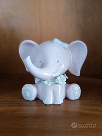 Elefantino in porcellana rosa 