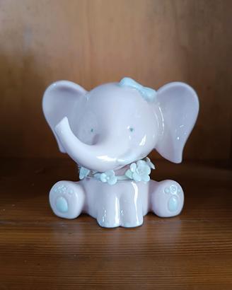 Elefantino in porcellana rosa 
