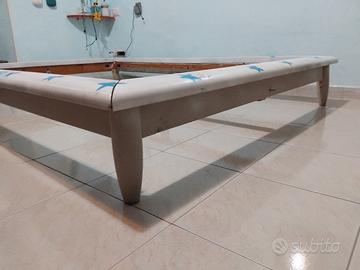 letto 1 piazza e mezzo legno - con doghe incluse 