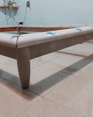 letto 1 piazza e mezzo legno - con doghe incluse 