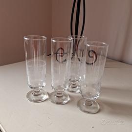 set calici lotto bicchieri decorati cucina