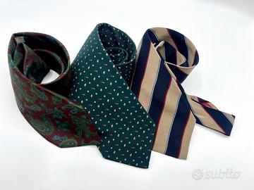 Trittico cravatta da uomo in seta Lanvin