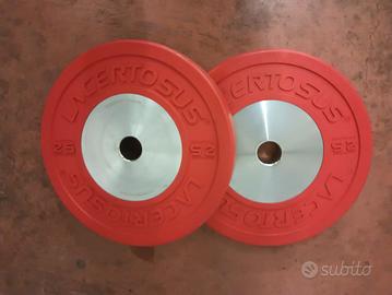 Dischi pesi 25 kg lacertosus elite bumper