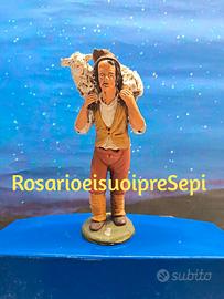 Personaggio presepe ceramica di Caltagirone 