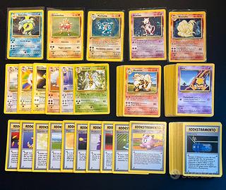 Pokemon set base semi completo ITA holo rare