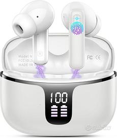 CUFFIE MOTOST Auricolari bluetooth 5.3 grey Nuove