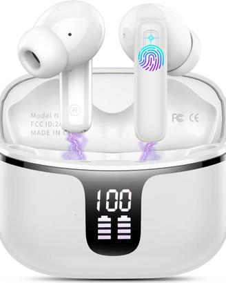 CUFFIE MOTOST Auricolari bluetooth 5.3 grey Nuove