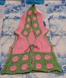 canotta fatto a mano a uncinetto 