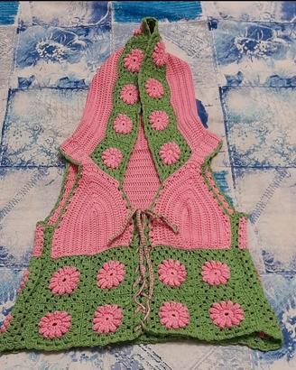 canotta fatto a mano a uncinetto 