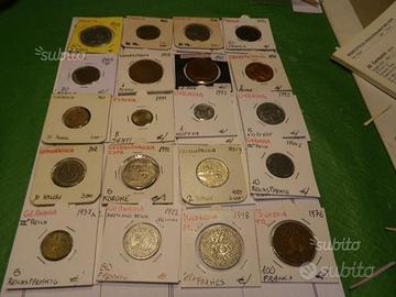 Monete in oblo e in raccoglitori di tutto il mondo