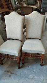 4 poltrone da tavolo imbottite