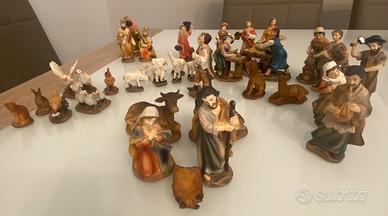 Lotto Statuine Presepe in Resina (8-9 cm) Completo