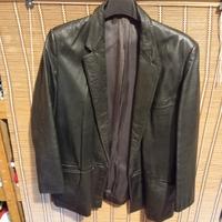 Giacca uomo in pelle nera tg 50