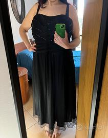 Abito cerimonia tg 60IT nero paillettes come nuovo