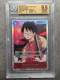 One Piece st01-012 Monkey D. Luffy BGS 9.5