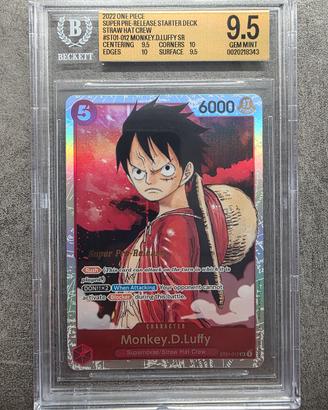 One Piece st01-012 Monkey D. Luffy BGS 9.5