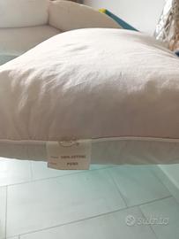 piumone e cuscino piuma d'oca 