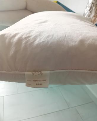 piumone e cuscino piuma d'oca 