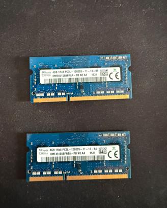 RAM SK Hynix 8GB (2x4GB) DDR3L SO-DIMM 1600MHz