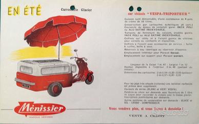 Vespa ape Gelati Ménissier anni 50