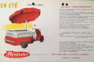 Vespa ape Gelati Ménissier anni 50