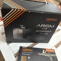 Compressore ARISM VIZ Sparmax e aerografo NUOVO