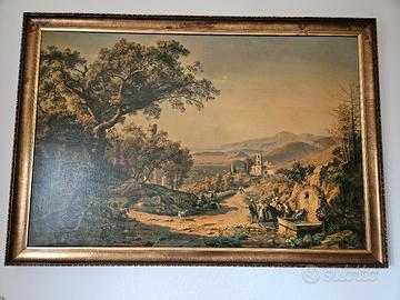 Impressionante Quadro "Veduta della Cava"